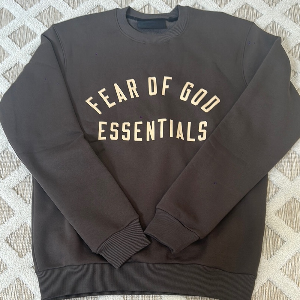 Fear of God Black Crewneck Sweater Minimalist Design